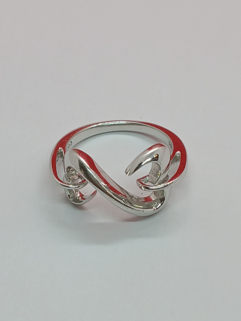 Sterling Silver Open Hearts Ring Jane Seymour Kay Jewelers Sz 7.25